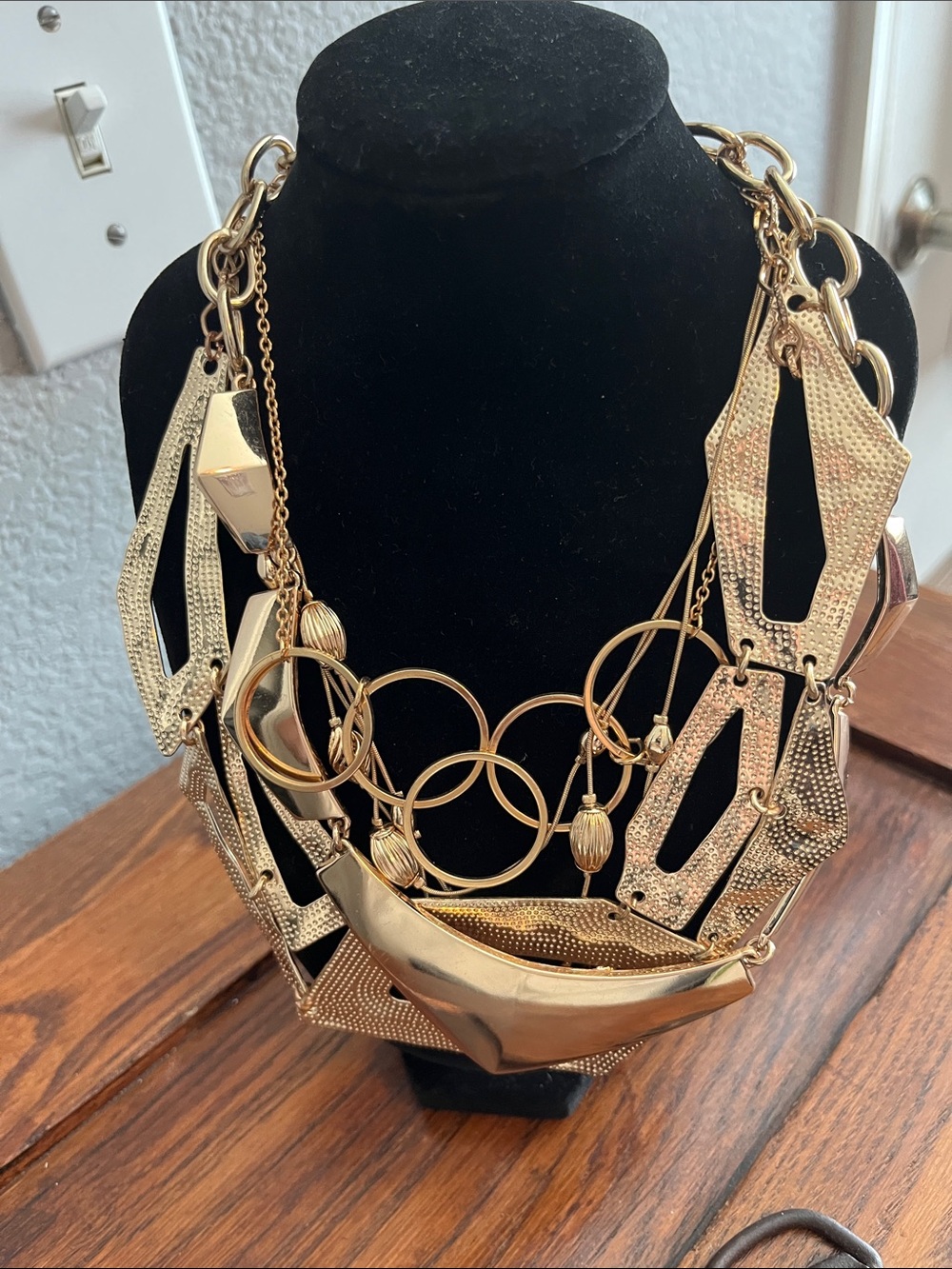 Lot of Gold Tone Statement Necklace - Women Jewelry
